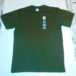 Spalding Crewneck Olive Green Medium T-shirt NWT